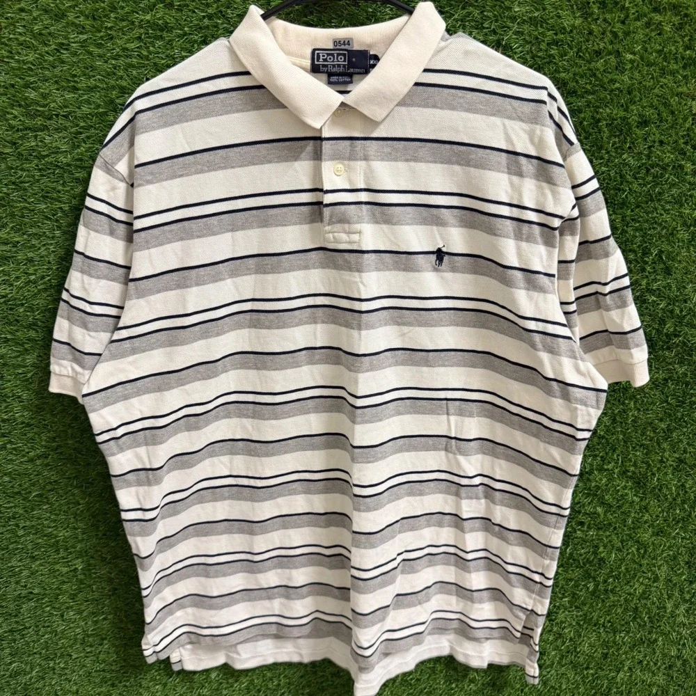 Polo Ralph Lauren XXL Striped‎ Polo Shirt Menswear Casual Everyday Top